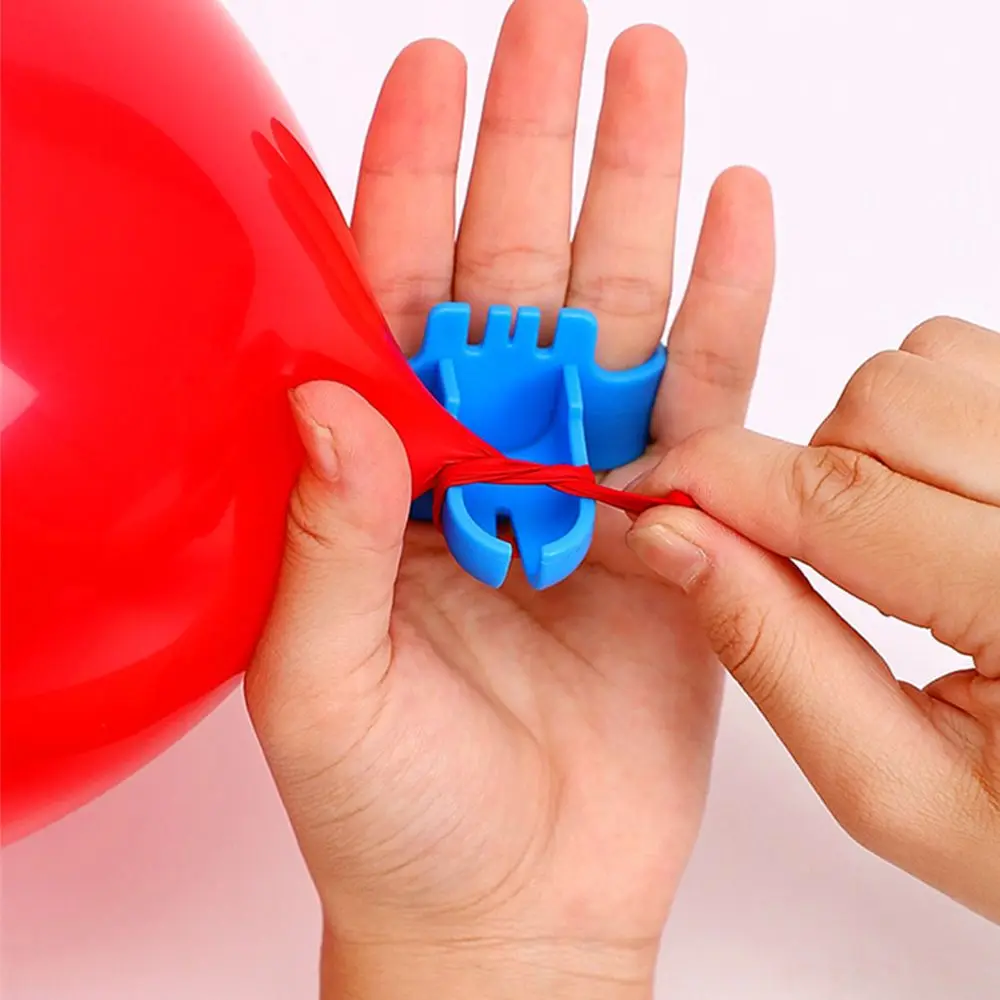

2Pcs Balloon Knotter Plastic Latex Fastener Strip Birthday Balloon Stand Holder Knot Tool Balloon Quick Knot Party Supplies