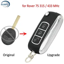 Модернизированный Складной Дистанционный брелок для BMW Mini Rover 75 2002 2003 2004 2005 315 МГц или 433 МГц с чипом ID73