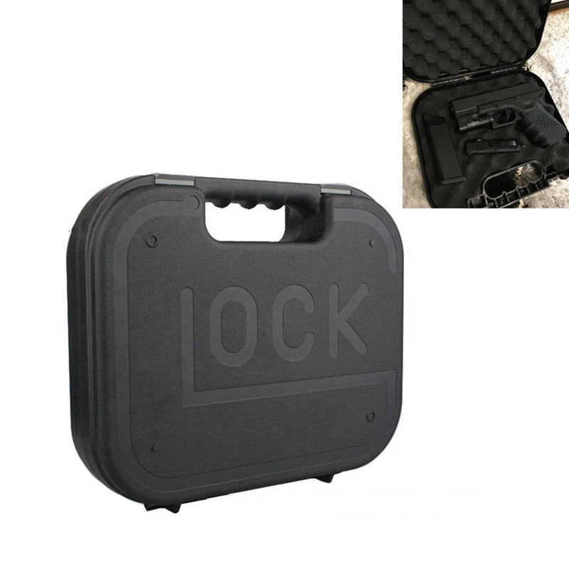 

For GLOCK ABS Pistol Case Tactical Hard Pistol Case Gun Case Padded Foam Lining for Hunting Airsoft Storage Box