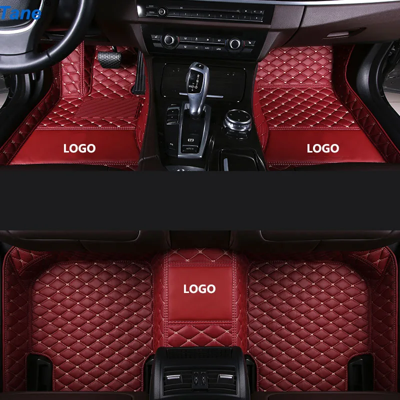 Tane кожаные автомобильные коврики для mitsubishi pajero sport outlander xl pajero 4 outlander 3 ASX Lancer аксессуары ковер - Название цвета: COLOR 6
