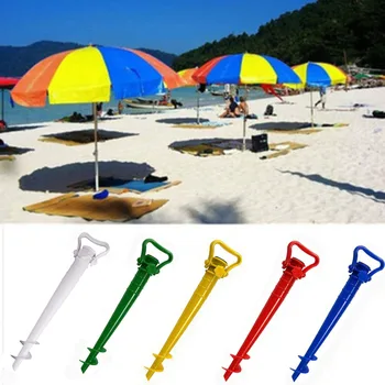 

1 Pcs Adjustable Sun Beach Fishing Stand Rain Gear Garden Patio Parasol Ground Anchor Spike Umbrella Stretch Stand Holder