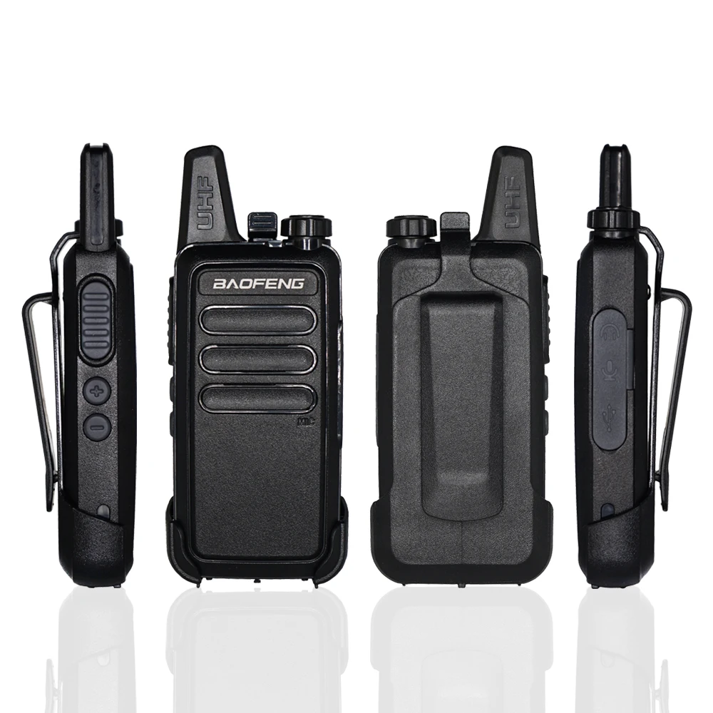 Baofeng BF-R5 мини рация UHF трансивер 400-470 МГц WLN KD-C1 портативный CB Ham Радио KDC1 удобный двухстороннее радио USB зарядка