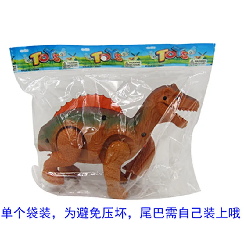 Electric Universal Dinosaur zhu luo ji Model Will Walk Night Market Creative Novelty CHILDREN'S Electric Toys