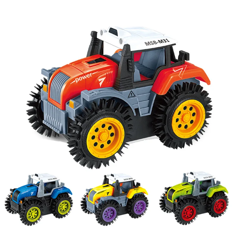 Детский мини электрический трюк флип игрушка автомобиль ABS мультфильм 360