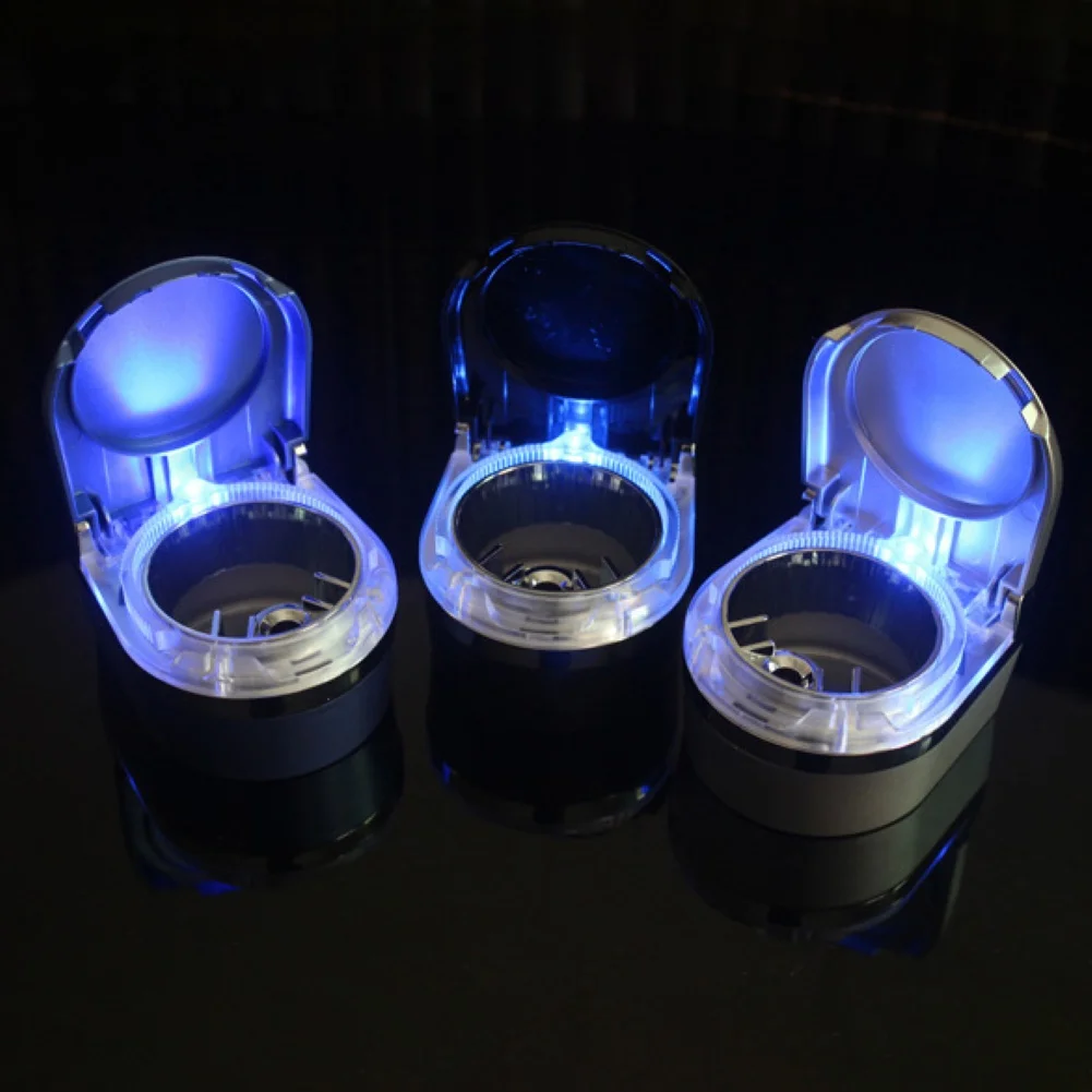 Detachable Car Vehicle Cigaret Ashtray Smoke Ash Holder Cup with LED Light Car Accessories Interior