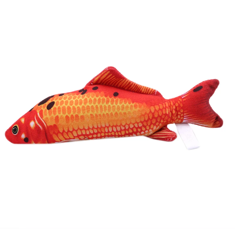 Red koi Новые поступления подходят для всех домашних животных плюшевые рыбы игрушки милый моделирование koi Подушка-рыба игрушка кулярная собака кошка забавные плюшевые игрушки для собак - Цвет: Red koi