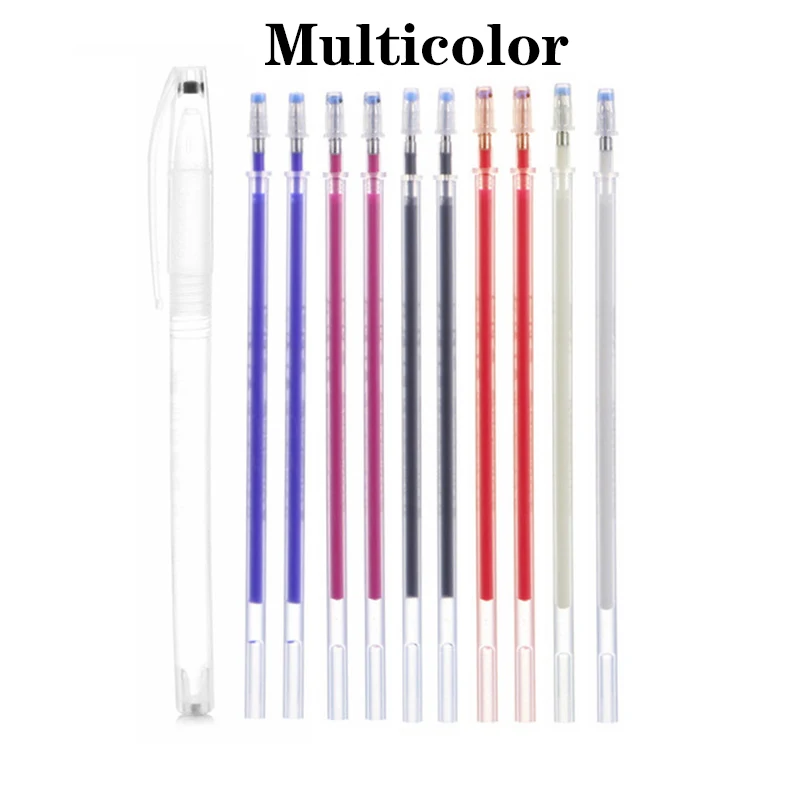 1Set High Temperature Disappearing Marker Pens Heat Wrap Fade Out Fabric Markers Pencil DIY Sewing Drawing Lines Accessories knitting needle art