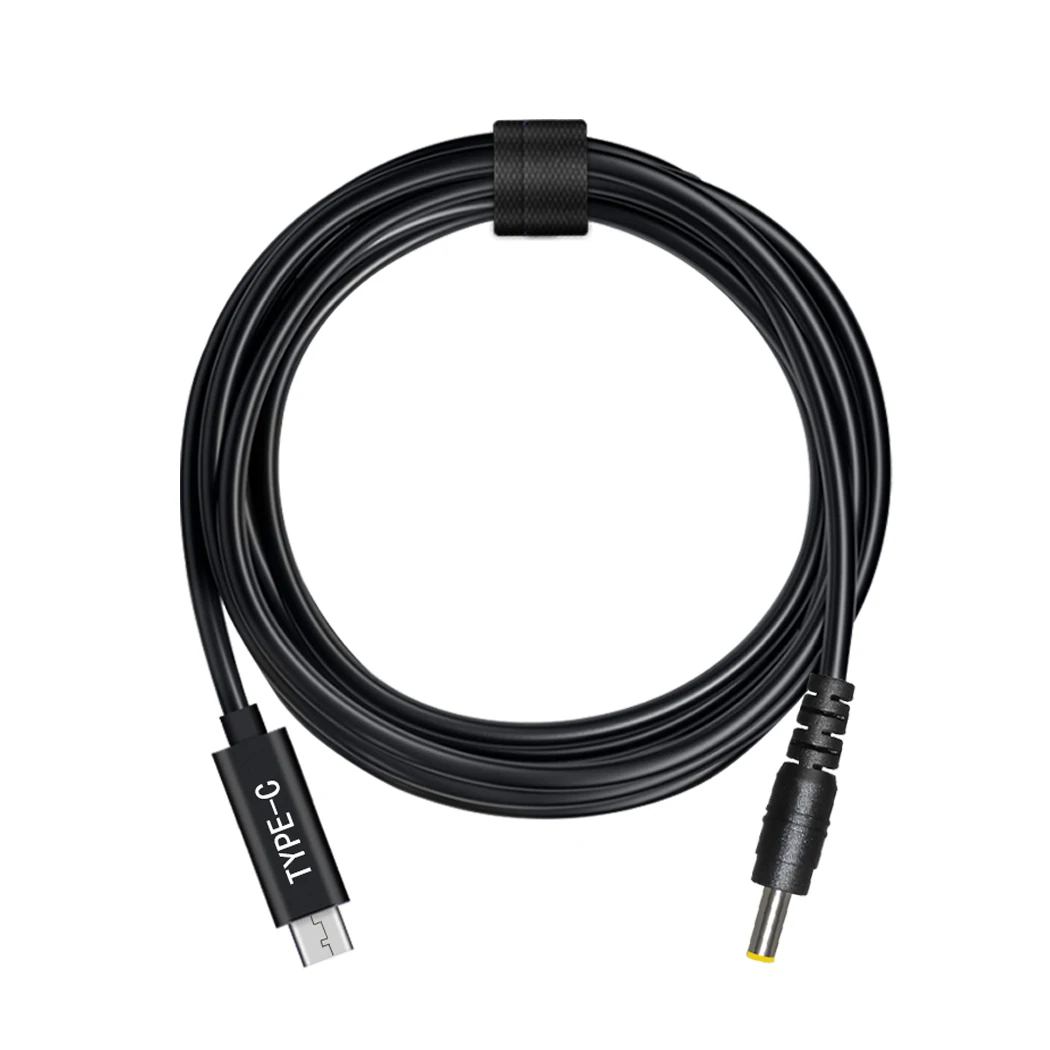 JORINDO 1.5M/4.9FT Type-C 수 헤드-DC 5.5*2.5MM PD 노트북 고속 충전 케이블, USB-C-5525 65W 케이블 20V 3.25A 65W