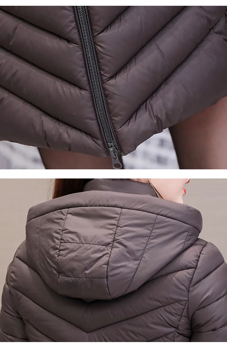 Ozhouzhan Женская Стеганая куртка женская зимняя новая стильная пуховая хлопковая стеганая одежда приталенная хлопковая стеганая куртка W