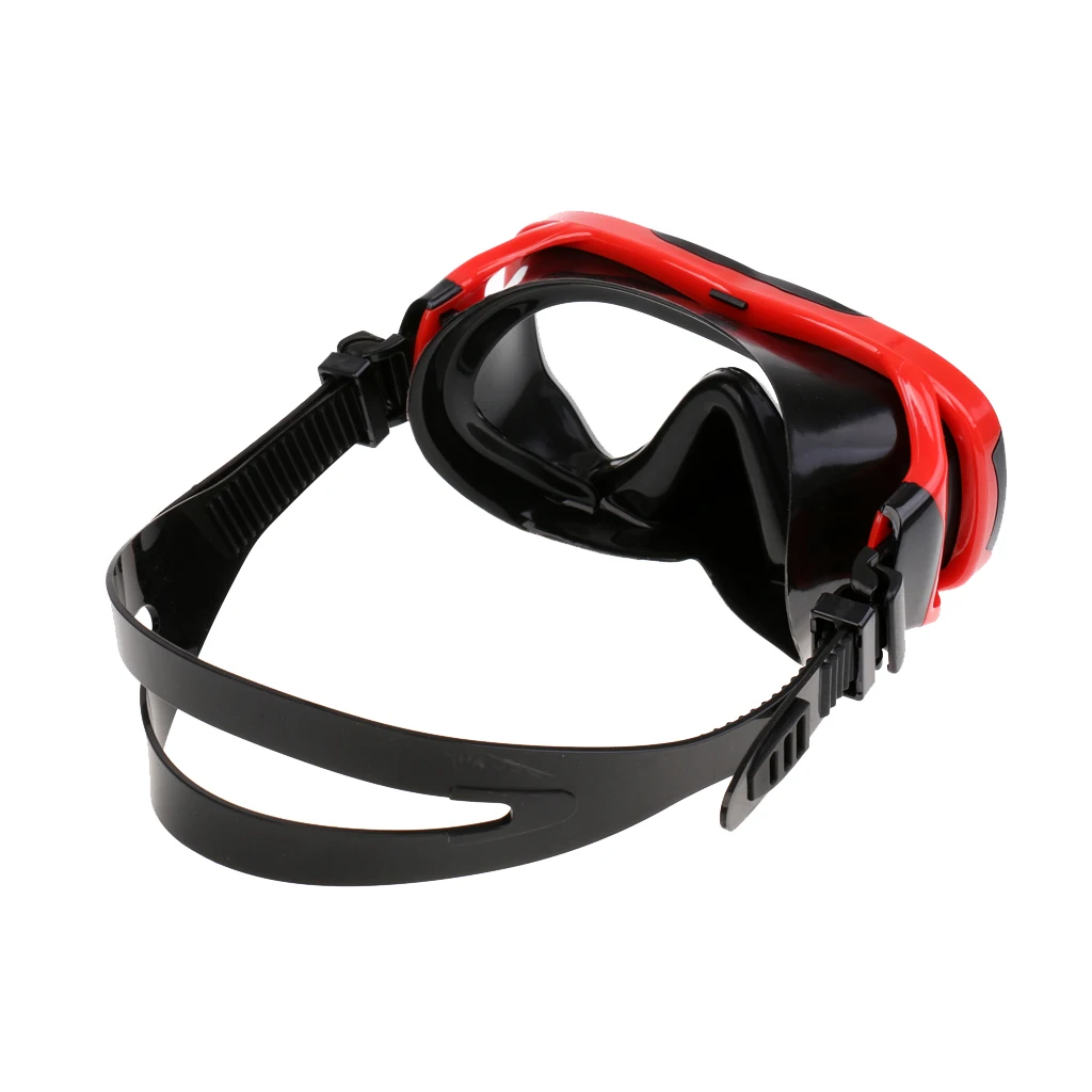 Youth Red Black Scuba Diving Mask Goggles For Snorkeling Swimming Freediving