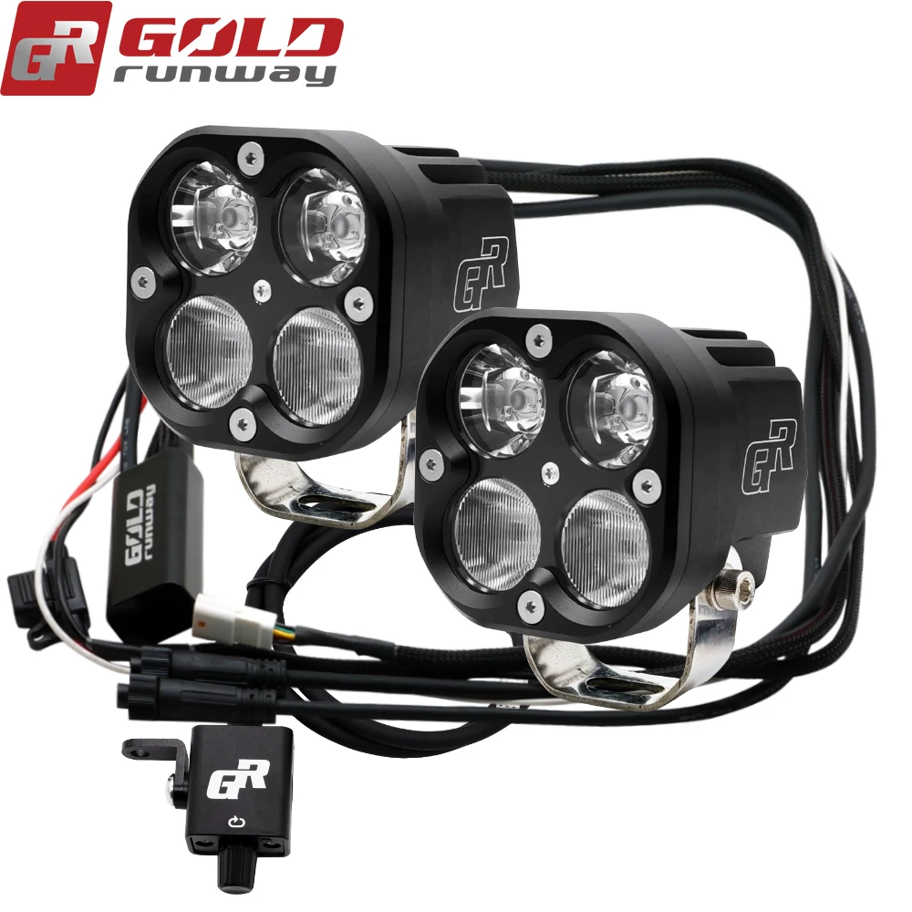 GOLDRUNWAY GR X4 универсальная вспомогательная фары для мотоцикла 4200LM 40 Вт