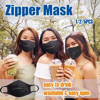 

Washable Protective Mask Men & Women Reusable Zipper Breathable Unisex Mask Dustproof Washable Reusable Anti Fog Mask Mondkapjes