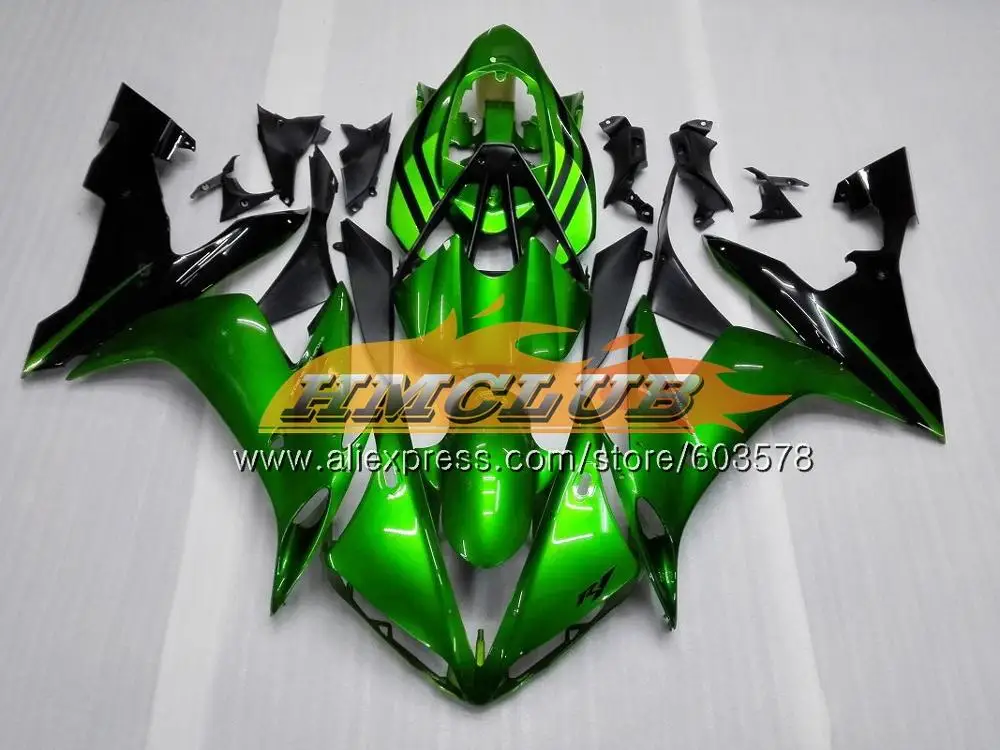 Средства ухода за кожей для YAMAHA YZF R 1 YZF 1000 YZF-R1 2004 2005 2006 55CL. 2 зеленый пламя YZF1000 YZF R1 YZF-1000 YZFR1 04 05 06 ABS обтекатель - Цвет: No. 11
