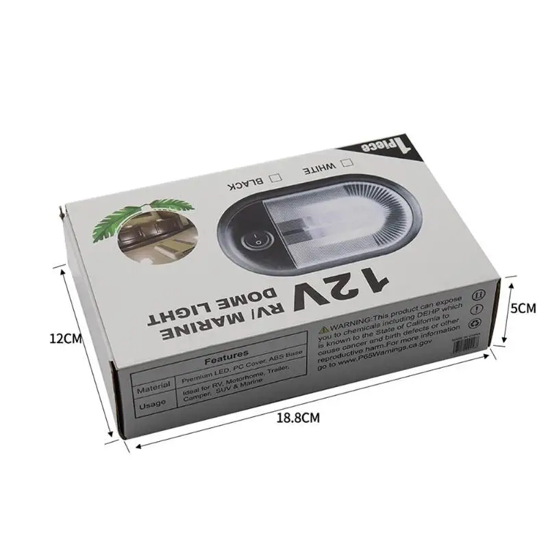 24 светодиодный купольный Свет 12 V/24 V RV морская прогулка яхты Лодка внутренние потолочные светильники тонкий дизайн приносит более широкий визуальный эффект пространства