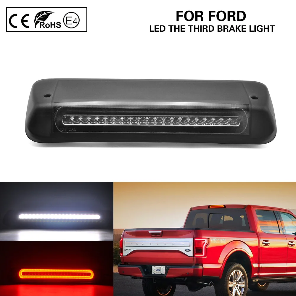 

Smoke Lens LED rear Third Brake Light High Mounted Light+LED Roof Cargo Light for FORD F-150 Explorer Sport Trac Lincoln Mark LT