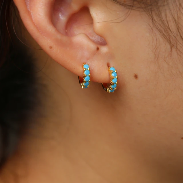Huggie Hoop Earrings, Small Hoop Earrings, Gold Earrings Gold Vermeil / 11mm