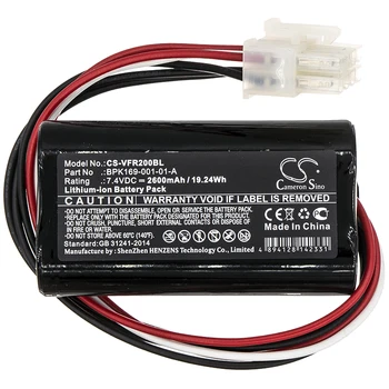 

Battery for Verifone Ruby 2, Ruby CI, PCA169-404-01-A, PCA169-001-01 Replacement BPK169-001-01-A, BPK182-001 2600mAh