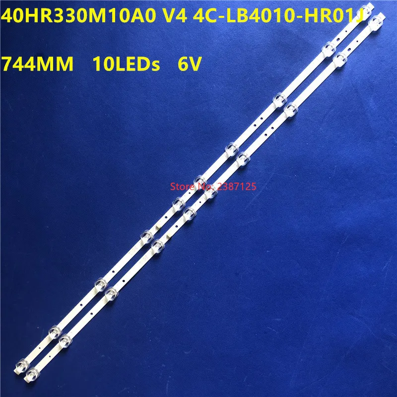 744mm10 светодиодный s полосы (6V) TCL GIC 40D6 2X10 3030 10EA 40HR330M10A0 V4 4C LB4010 HR01J для 40F6F 40L2F 40D610X2