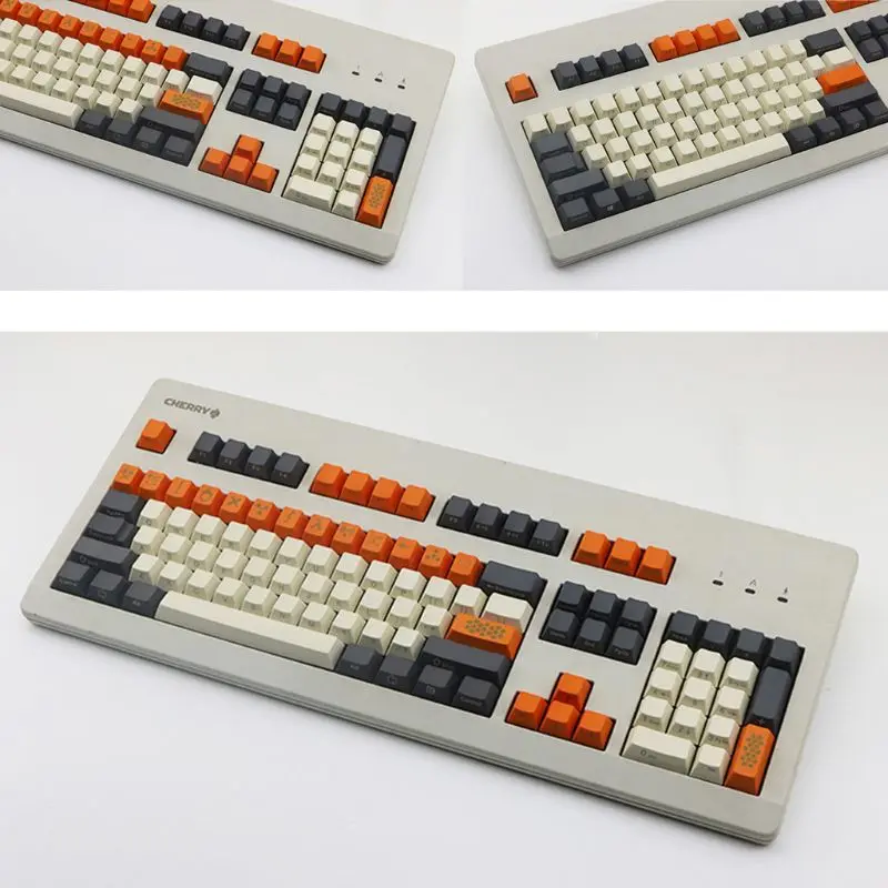 УГЛЕРОДНЫЙ ЦВЕТ 104+ 21 ключ лазерная резьба OEM профиль PBT для filco Cherry G80-3800 3850 3000 механическая клавиатура AXYF