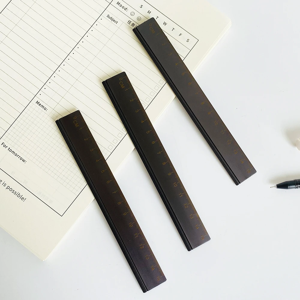 Steel Metal Ruler 15 cm Multifunction Drawing Tools Student Rulers School Office Supplies
