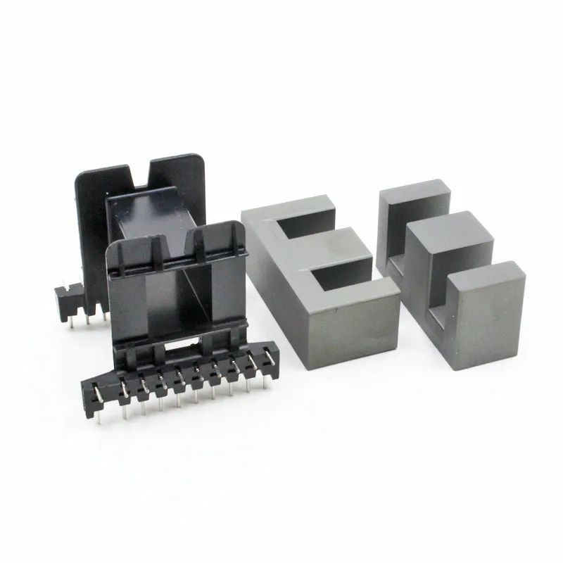 

EE55 Magnetic Core & Skeleton Horizontal 10+10 Complete Set of Ferrite Core Row 45MM Pitch 5MM