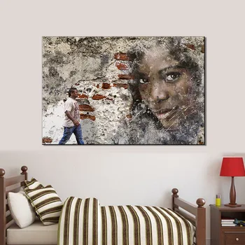 

Unframed Street Corner Figure Canvas Painting Banksy Graffiti Wall Art Posters And Prints Pictures For Living Room Decoration