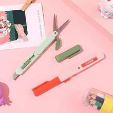 

Utility Knife Small Scissors Portable Small Express Box Opener Letter Opener Paper Knife Learning Stationery