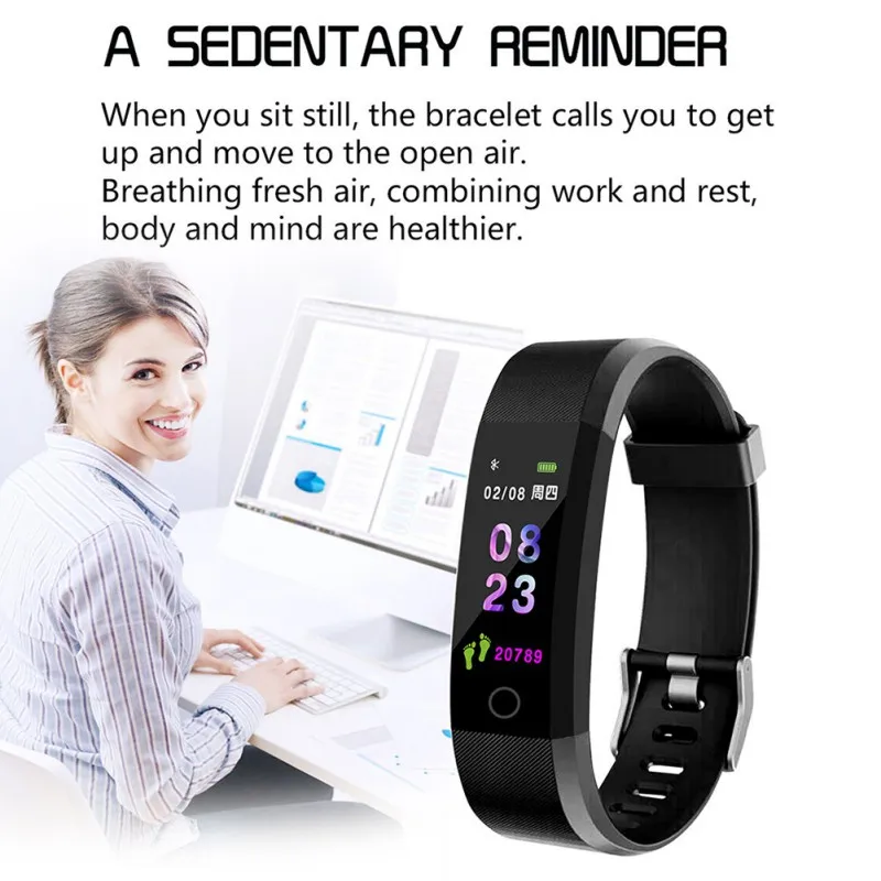 115 плюс фитнес умные браслеты цветной экран Спортивный смарт-браслет цифровые часы манометр многоязычный Bluetooth браслет 1