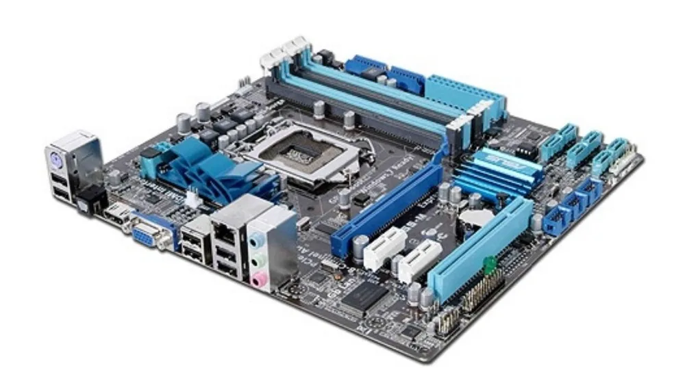 ASUS P7H55-M оригинальная материнская плата с разъемом LGA 1156 DDR3 H55 16GB для i3 i5 i7 cpu, используемая материнская плата для настольных ПК