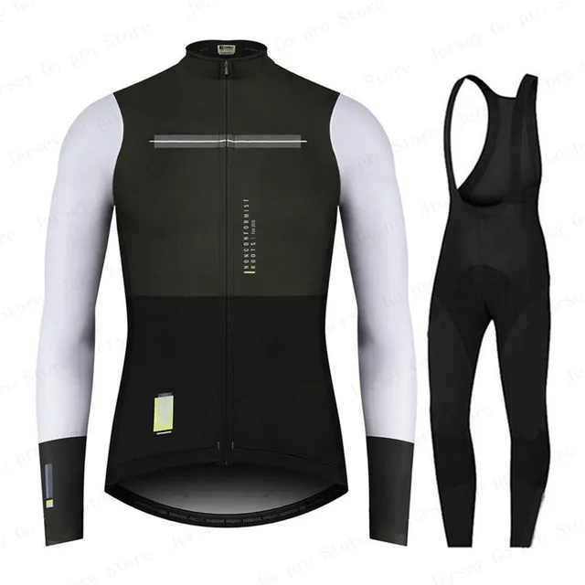 New Spring/Autumn Triathlon Men Long Sleeve Cycling Clothing Breathable Anti-UV Bicycle Jersey Set Wear Bib Pants Ropa Ciclismo 6