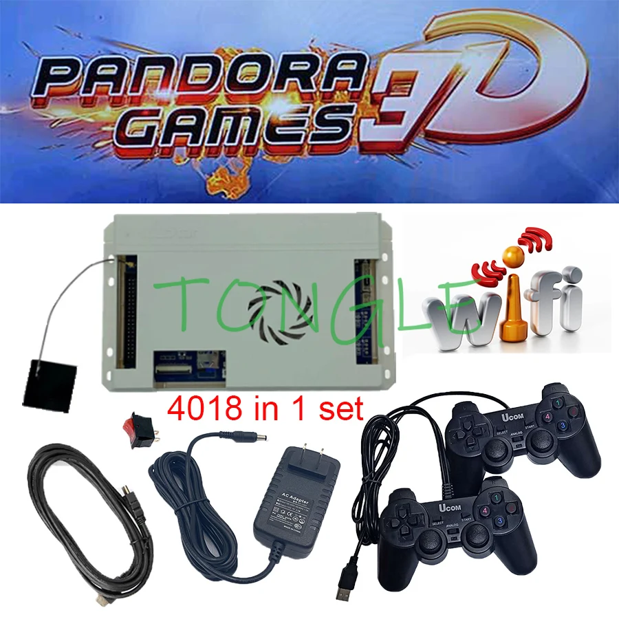 Pandora 3D 4018 In 1 Retro Arcade Games PCB Board 160*3D WiFi.