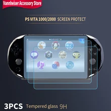 Psv 1000 2000 ps vita protetor de tela de vidro temperado sony playstation vita guarda hd resistente a riscos capa película protetora