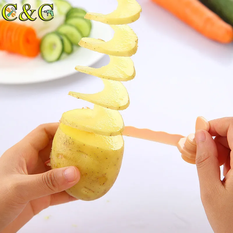 Спиральный слайсер для моркови кухонные модели резки овощей резак картофеля