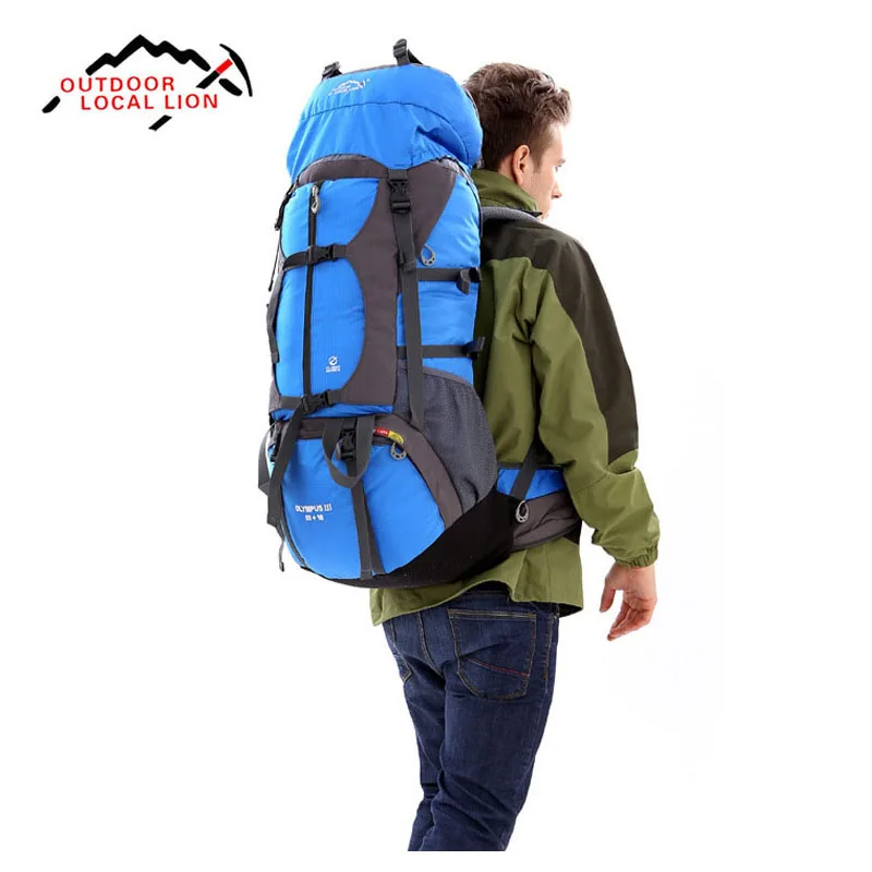 Местный лев 60L на открытом воздухе Альпинизм рюкзак для занятий альпинизмом