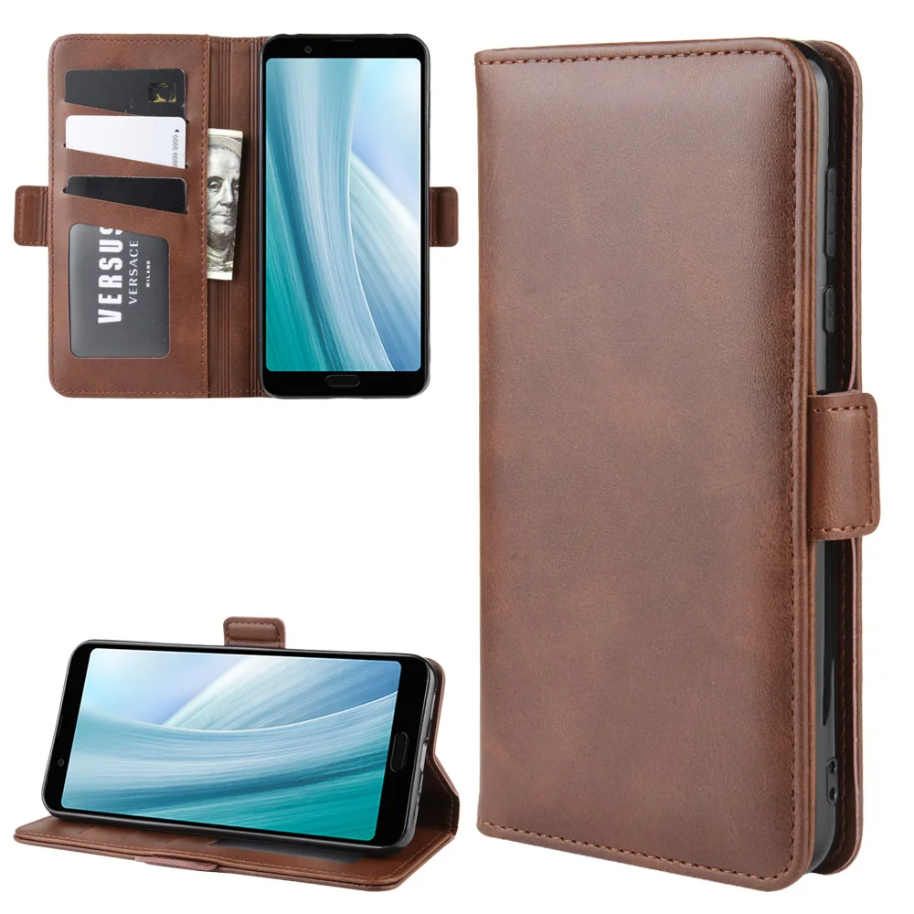 pu Leather Flip Cover Case Wallet for Sharp Aquos Sense 3 Plus Sence3 Lite card holder Book protective shell GG | Мобильные телефоны