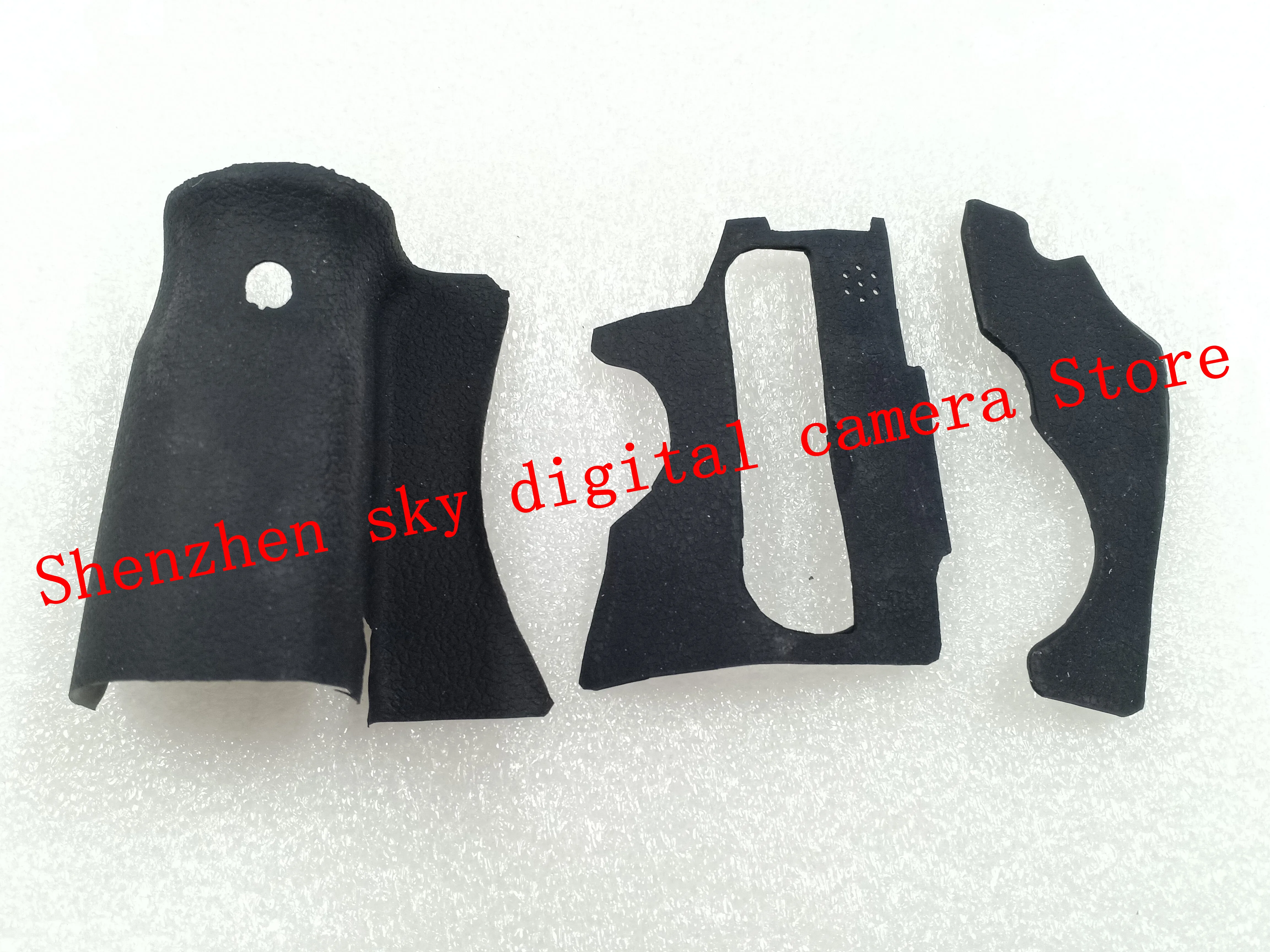 A Set Of 3 Pieces Grip Rubber Cover Unit For Canon 60d Dslr Camera With