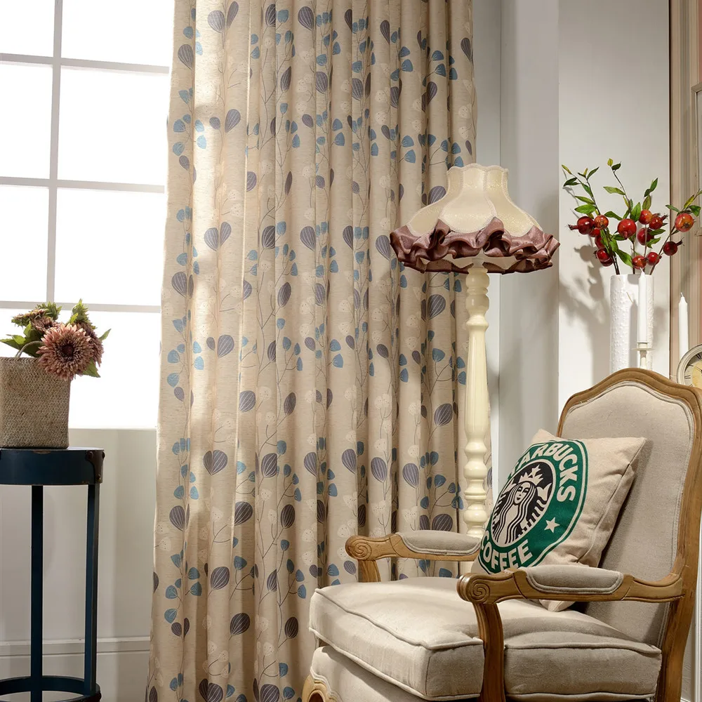 

Modern Simple Shade Printing with High Shade Curtains for Living Dining Room Bedroom.