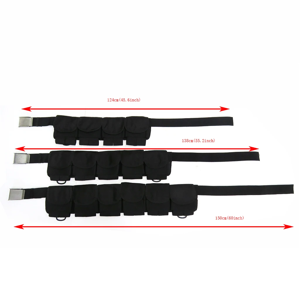Diving Weight Belt With 4/5/6 Pockets Quick Release Buckle Tech Dive Webbing Straps Harness Accessories scuba diving weight belt
