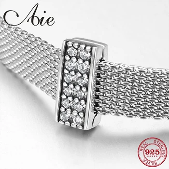 

925 Sterling Silver Letter E Charms Clip beads Fit Original reflection Charm Bracelet jewelry making