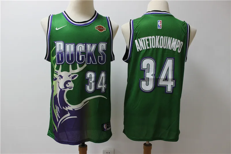 MEN Мужская майка Milwaukee Giannis Antetokounmpo Bucks - Цвет: MEN