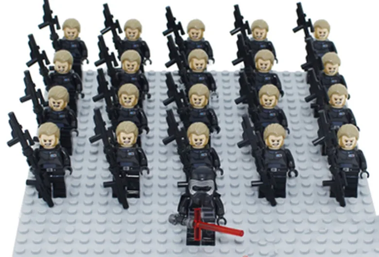 26 шт./лот Звездные войны 7 The Force Awakens White Storm Soldier Clone Trooper с оружием строительные блоки кирпичики игрушки подарок - Цвет: xh144 xh204 25pcs
