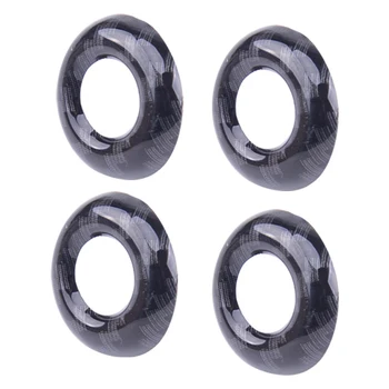 

CITALL 4pcs Car New Carbon Fiber Style Inner Door Lock Pins Ring Cover Trim Fit For Jeep Grand Cherokee 2011-2017 2018 2019