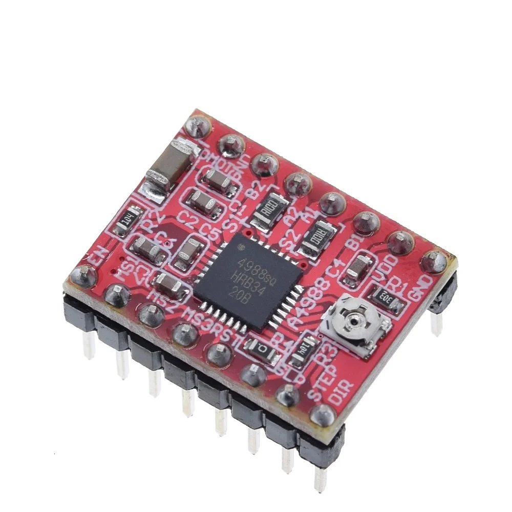 CNC 3D Printer Parts Accessory A4988 Stepper Motor Driver Module with Heatsink for ramps 1.4 for arduino