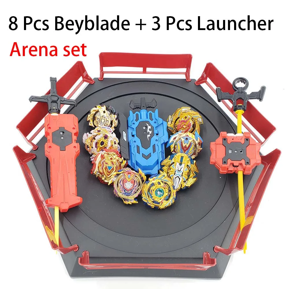 Комплект Beyblade Топы игрушки Арена Bayblades пусковые устройства Toupie Металл взрыв Avec Бог волчок Bey Blade лезвия игрушки - Цвет: 3-ZDP-HJ-11PCS