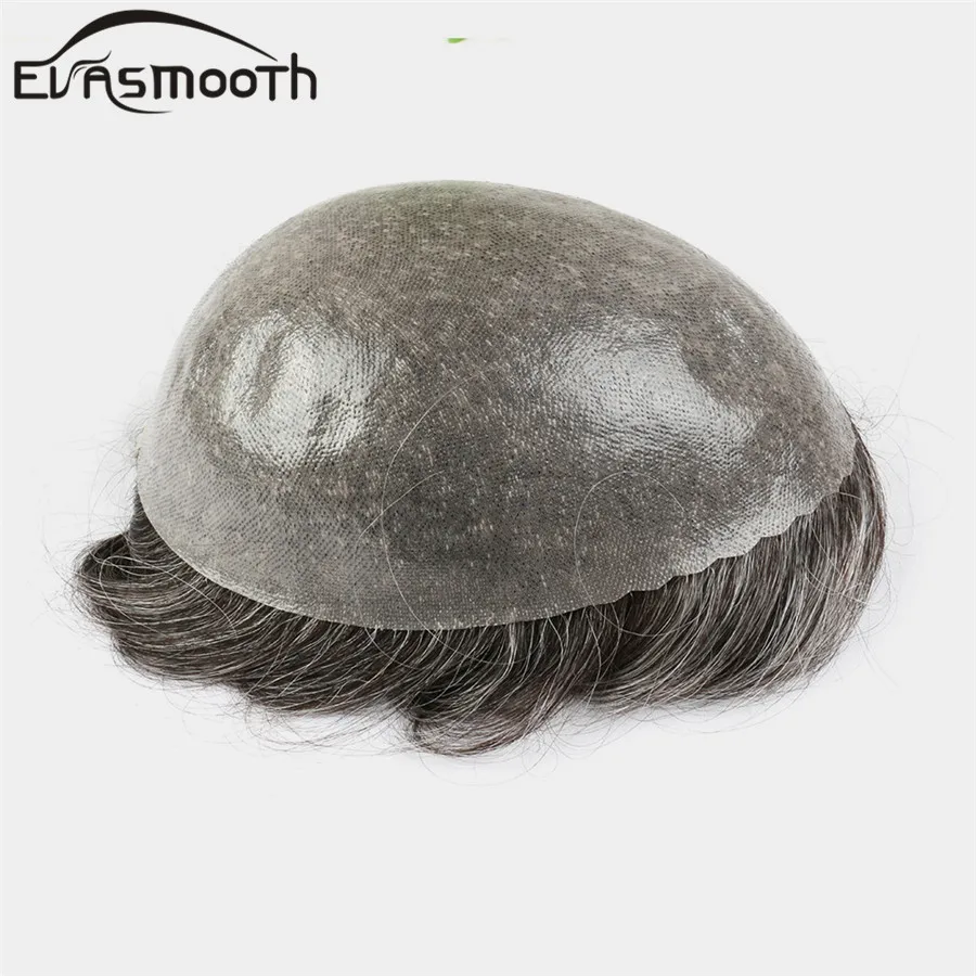 

Mens Toupee Full Pu Wig Super Thin Skin Toupee Remy Indian Hair Replacement System Natural Human Wigs Men Hairpieces Toupee