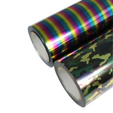 1 лист, 25 см x 100 см(1" x 20"), металлический лазерный светоотражающий винил для термопечати, режущий плоттер