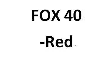1 шт. FOX40 FOX80 пластиковый свисток без косточек пластиковый свисток для футбола, футбола, баскетбола, хоккея, бейсбола, спорта, свисток рефери - Цвет: FOX40-Red