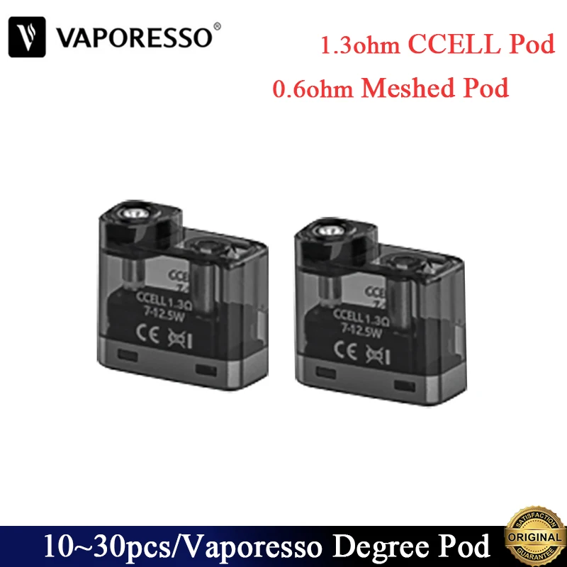 Оригинальная вейп-сигарета Vaporesso Degree Pod 10 ~ 30 шт./лот 2 мл с верхним потоком воздуха |