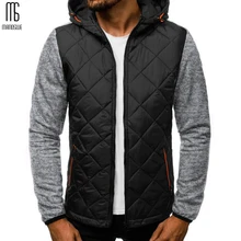 Manoswe модная повседневная клетчатая куртка на молнии с капюшоном новая зимняя Толстая Теплая Флисовая тонкая хлопковая верхняя одежда пальто одежда для мужчин