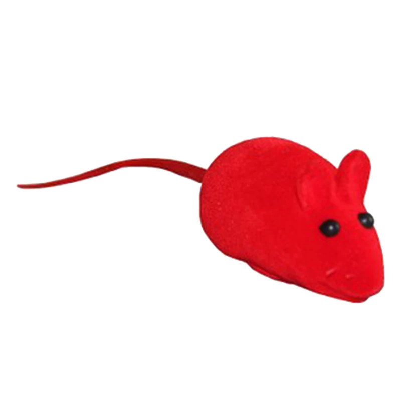 New 1PC Random Color Cute Funny Pet Cat Kitten Playing Toy Lovely Mouse Rat Squeak Noise Sound Pet Accessories Products